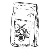 dessin d'un paquet de farine