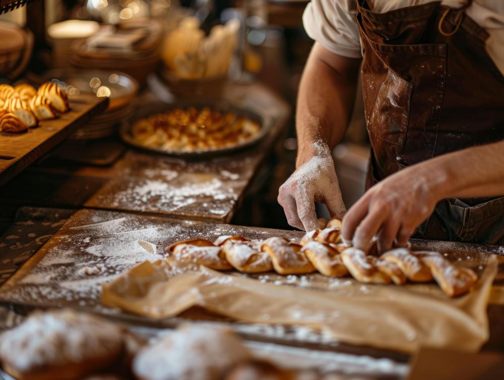 préparation de pâtisseries